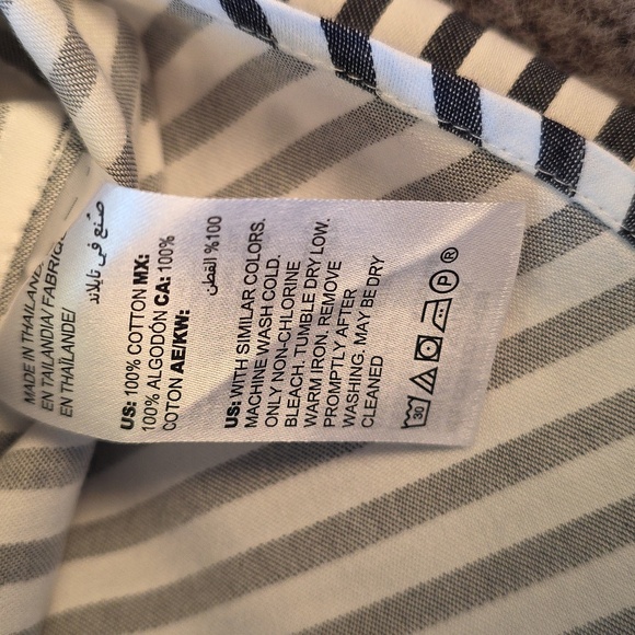 Chico’s Mixed Stripe Pullover Top Size 1 / Small Medium - Picture 8 of 10